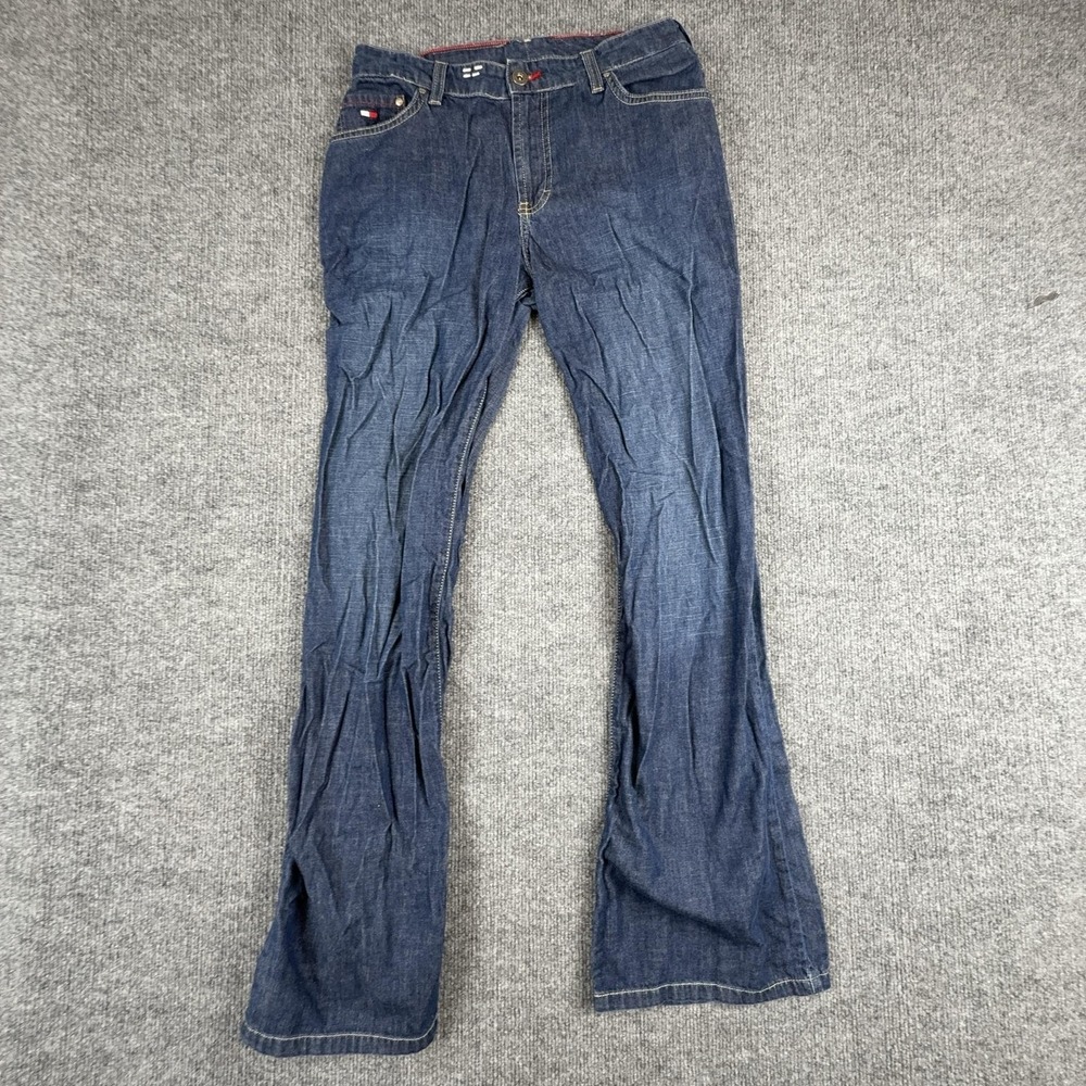 Tommy Hilfiger Jeans Womens 10 Medium Wash Blue Mid Rise Bootcut Denim Pants
